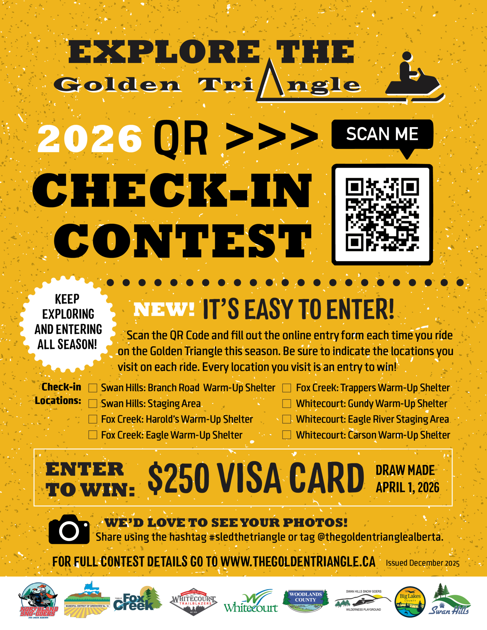 QR Check-in Contest - The Golden Triangle